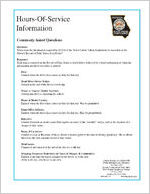 Hours-of-service information : commonly asked questions