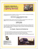 Attention! Operators of commercial motor vehicles : lighting devices