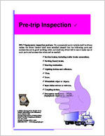 Pre-trip inspection