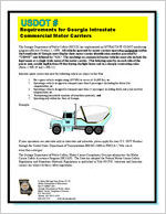 USDOT # : requirements for Georgia intrastate commercial motor carriers