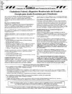 Ciudadania federal y requisitos residenciales del estado de Georgia para ayuda economica para estudiantes [2001]