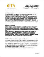 GAIT 2010 update : GTA transformation : evaluation of proposals