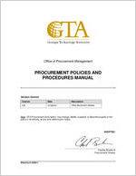 Procurement policies and procedures manual