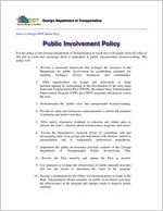 Public involvement policy