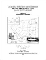 Long Acres subdivision Historic District architectural context study, Fulton County, Georgia [2010]