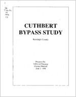 Cuthbert bypass study, Randolph County