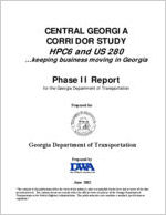 Central Georgia Corridor Study HPC 6 and US 280...keeping business moving in Georgia: phase II report [June 2002]