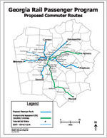 Georgia Rail Passenger Program: proposed commuter routes [May 23, 2002]