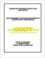 Best management practices for storage of historic metal truss bridges [July 2014]