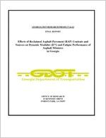 Effects of reclaimed asphalt pavement (RAP) contents and sources on dynamic modulus ([vertical line]E*[vertical line]) and fatigue performance of asphalt mixtures in Georgia