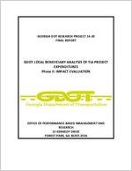GDOT local beneficiary analysis of TIA project expenditures: phase II: impact evaluation