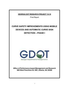 Curve safety improvements using mobile devices and automatic curve sign detection