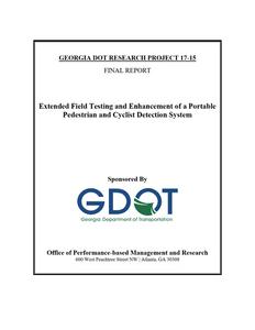 Extended field testing and enhancement of a portable pedestrian and cyclist detection system