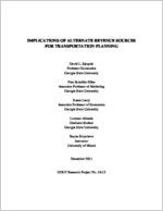 Implications of alternate revenue sources for transportation planning [Dec. 2011]