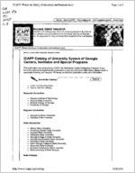 ICAPP catalog of University System of Georgia centers, institutes and special programs