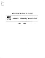 Annual library statistics
