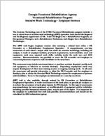 Assistive work technology, employer services