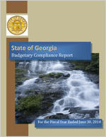 State of Georgia budgetary compliance report for the fiscal year ended June 30, 2010
