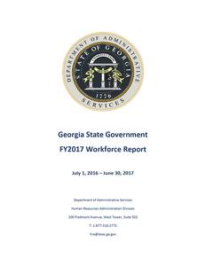 State of Georgia FY2017 workforce summary
