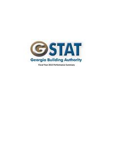 GSTAT Georgia Building Authority fiscal year 2012 performance summary