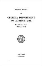 Biennial report of Georgia Department of Agriculture for calendar years 1941 and 1942