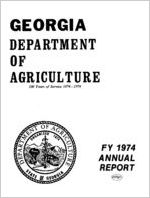 Georgia Department of Agriculture FY 1974 annual report