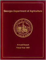 Georgia Department of Agriculture annual report fiscal year 1987