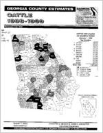 Georgia county estimates: cattle 1998-1999 [July 1999]