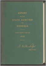 Report of the State Auditor of Georgia, year ended June 30, 1950