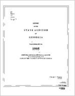 Report of the State Auditor of Georgia, year ended June 30, 1995, personal services and travel expense supplement, units of the University System of Georgia [Jan. 1996]
