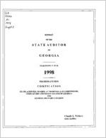 Report of the State Auditor of Georgia, year ended June 30, 1998, per diem and fees compilation, state agencies, boards, authorities and commissions, units of the University System of Georgia and Georgia Military College [Jan. 1999]