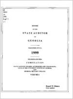 Report of the State Auditor of Georgia, year ended June 30, 1999, per diem and fees compilation, state agencies, boards, authorities and commissions, units of the University System of Georgia and Georgia Military College, volume I [Jan. 2000]