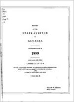 Report of the State Auditor of Georgia, year ended June 30, 1999, per diem and fees compilation, state agencies, boards, authorities and commissions, units of the University System of Georgia and Georgia Military College, volume II [Jan. 2000]