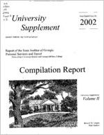 Report of the State Auditor of Georgia, year ended June 30, 2002, personal services and travel expense compilation, units of the University System of Georgia and Georgia Military College, volume II [Jan. 2003]