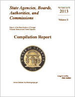 Report of the State Auditor of Georgia, year ended June 30, 2013, personal services and travel expense, state agencies, boards, authorities and commissions, compilation report, volume II [Dec. 2013]