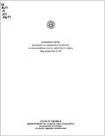 Management report, Department of Administrative Services, an organizational unit of the state of Georgia, year ended June 30, 1997