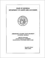 Armstrong Atlantic State University, Savannah, Georgia, report on review of the financial statements for the fiscal year ended June 30, 2003