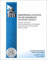 Armstrong Atlantic State University, Savannah, Georgia, report on audit of the financial statements for the fiscal year ended June 30, 2009