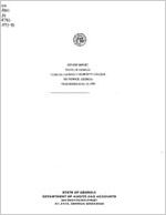 Review report, state of Georgia, Coastal Georgia Community College, Brunswick, Georgia, year ended June 30, 1998
