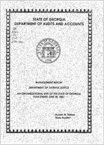 Management report, Department of Juvenile Justice, an organizational unit of the state of Georgia, year ended June 30, 2001