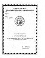 Management report, Department of Defense, an organizational unit of the state of Georgia, year ended June 30, 2000