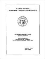 Georgia Perimeter College, Decatur, Georgia, report on review of the financial statements for the fiscal year ended June 30, 2004