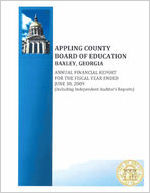 Appling County Board of Education, Baxley, Georgia, annual financial report for the fiscal year ended June 30, 2009 (including independent auditor's reports), June 30, 2009