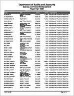Bacon County Board of Education, Alma, Georgia, report on salary and travel, year ended June 30, 2009