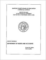 Bartow County Board of Education, Cartersville, Georgia, report on audit of financial statements for the fiscal year ended June 30, 2006 [June 30, 2006]