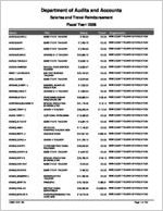 Bibb County Board of Education report on salary and travel for the fiscal year ended June 30, 2008