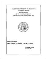 Bulloch County Board of Education, Statesboro, Georgia, report on audit of the financial statements for the fiscal year ended June 30, 2003