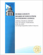 Burke County Board of Education, Waynesboro, Georgia, annual financial report for the fiscal year ended June 30, 2009 (including independent auditor's reports)