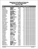 Camden County Board of Education, Kingsland, Georgia, report on salary and travel, year ended June 30, 2009