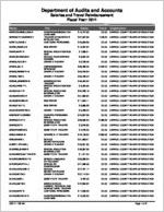 Carroll County Board of Education, Carrollton, Georgia, report on salary and travel for the fiscal year ended June 30, 2011